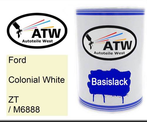 Ford, Colonial White, ZT / M6888: 500ml Lackdose, von ATW Autoteile West.